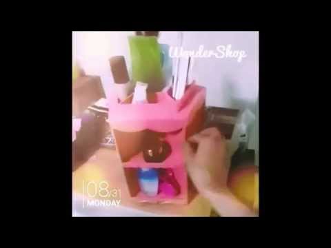 Wonder Shop ♥ 【E001】360度花紋旋轉化妝品收納架/飾品收納盒