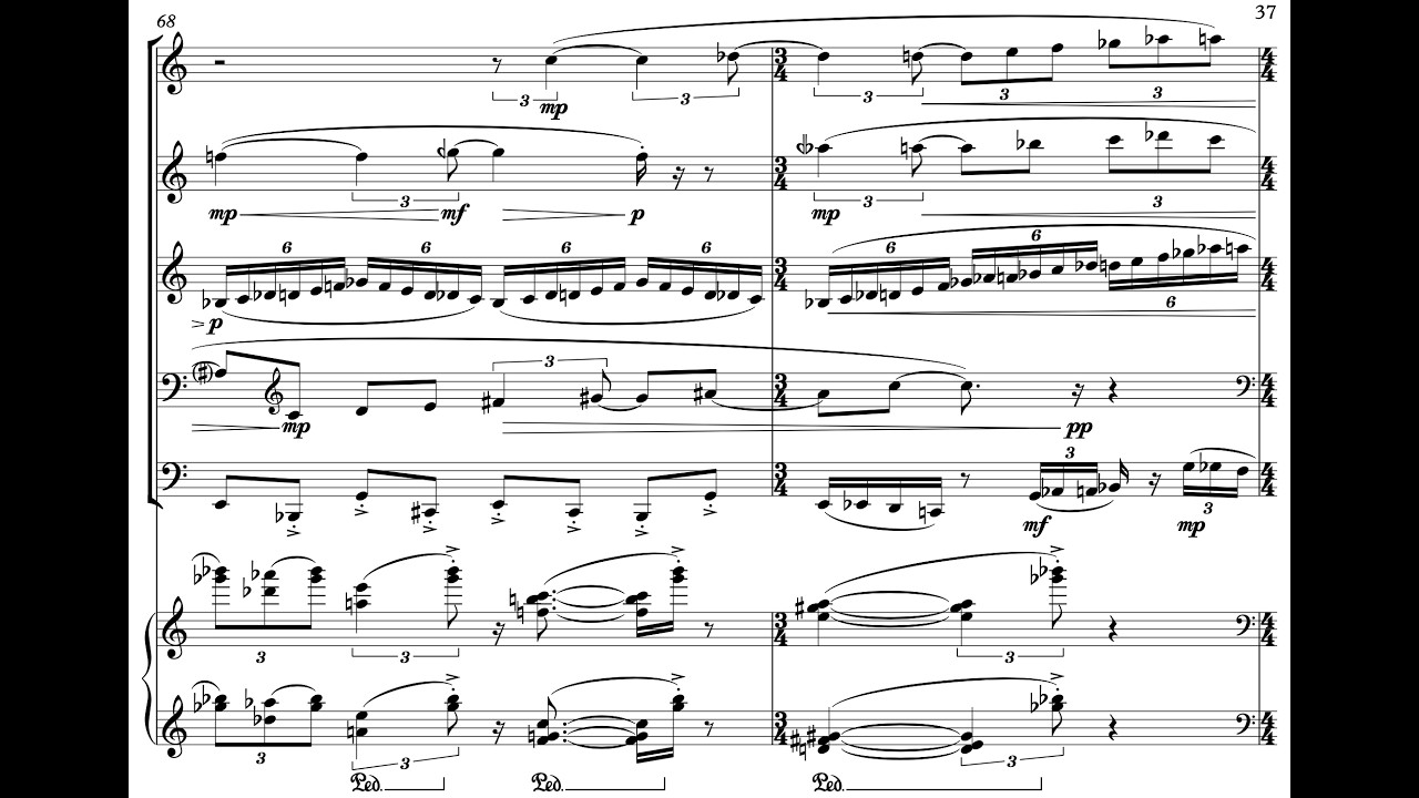 Kenji Sakai - En bleu et blanc for wind quintet and piano