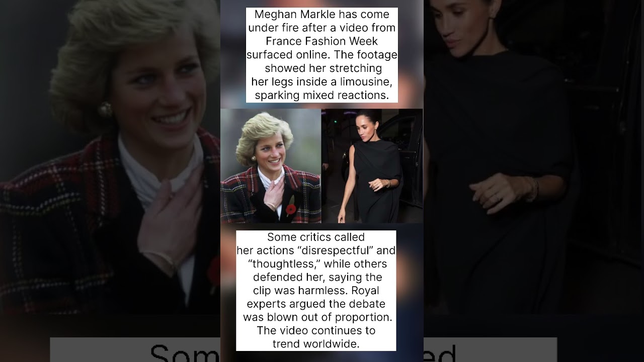 Meghan Markle Faces Backlash After Viral Limousine Video 