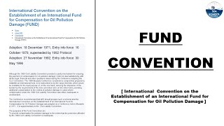 FUND CONVENTION || Function 3 Oral || Chief Mate || Second Mate || Marine Law