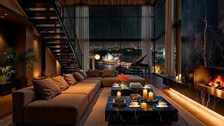 Luxury Apartment Overlooking Sydney Opera 🌃 Tender Jazz Saxophone & Rain Sounds for Relax, Sleep screenshot 3