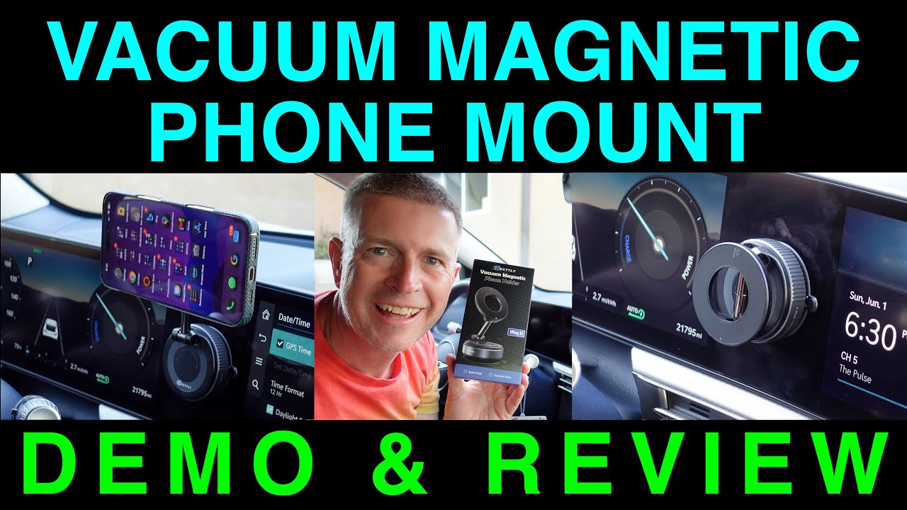 Vacuum Magnetic Phone Mount by MSXTTLY Demo & Review