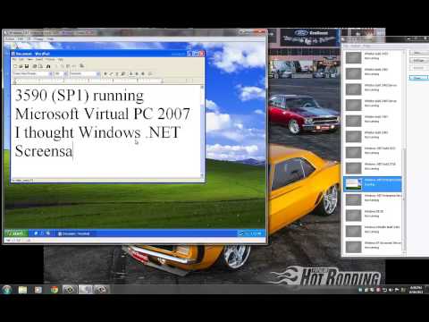 Windows  NET Enterprise Server Build 3590 (SP1) running Microsoft Virtual PC 2007