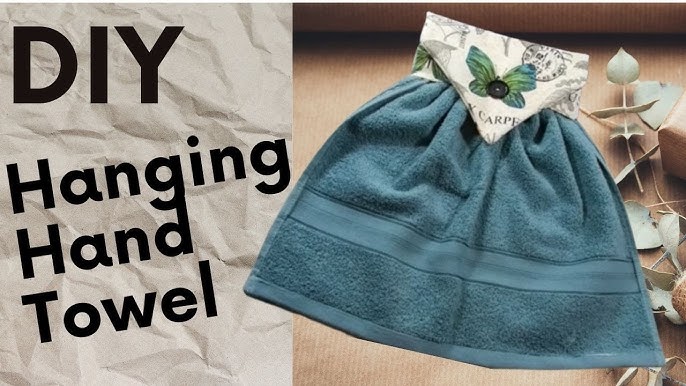 Hanging Towel Kitchen Towel Teal Kitchen Towel Snap-on Hand 