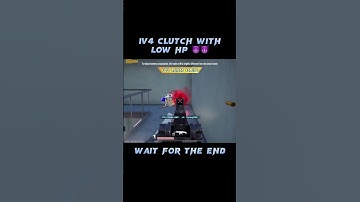 1v4 clutch with low hp 😈 #shorts #pubg #bgmi #pubgmobile #iphone #1v4 #1v4clutch