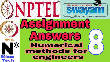 Numerical methods for engineers || week 8 assignment 8 answers || Nptel