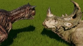 Juric World Evolution - Carnotaurus Vs Sinoceratops 1080P 60Fps