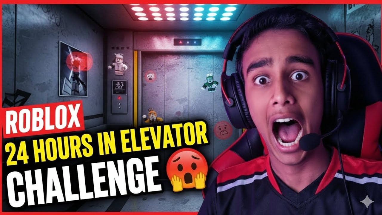 24 Hours ELEVATOR CHALLENGE🥵 