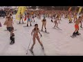 Bikini clad skiing in 360: You won't miss anything (4K VIDEO)