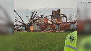 Tornado tears through Sabine Ranch, damaging buildings, sends at least one to hospital