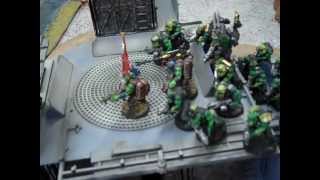 Warhammer 40K Battle Report Tau and Imp Guard vs Orks and Dark Eldar 750 pts.mp4