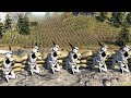 10 clone snipers vs 1000 battle droids men of war star wars mod battle simulator