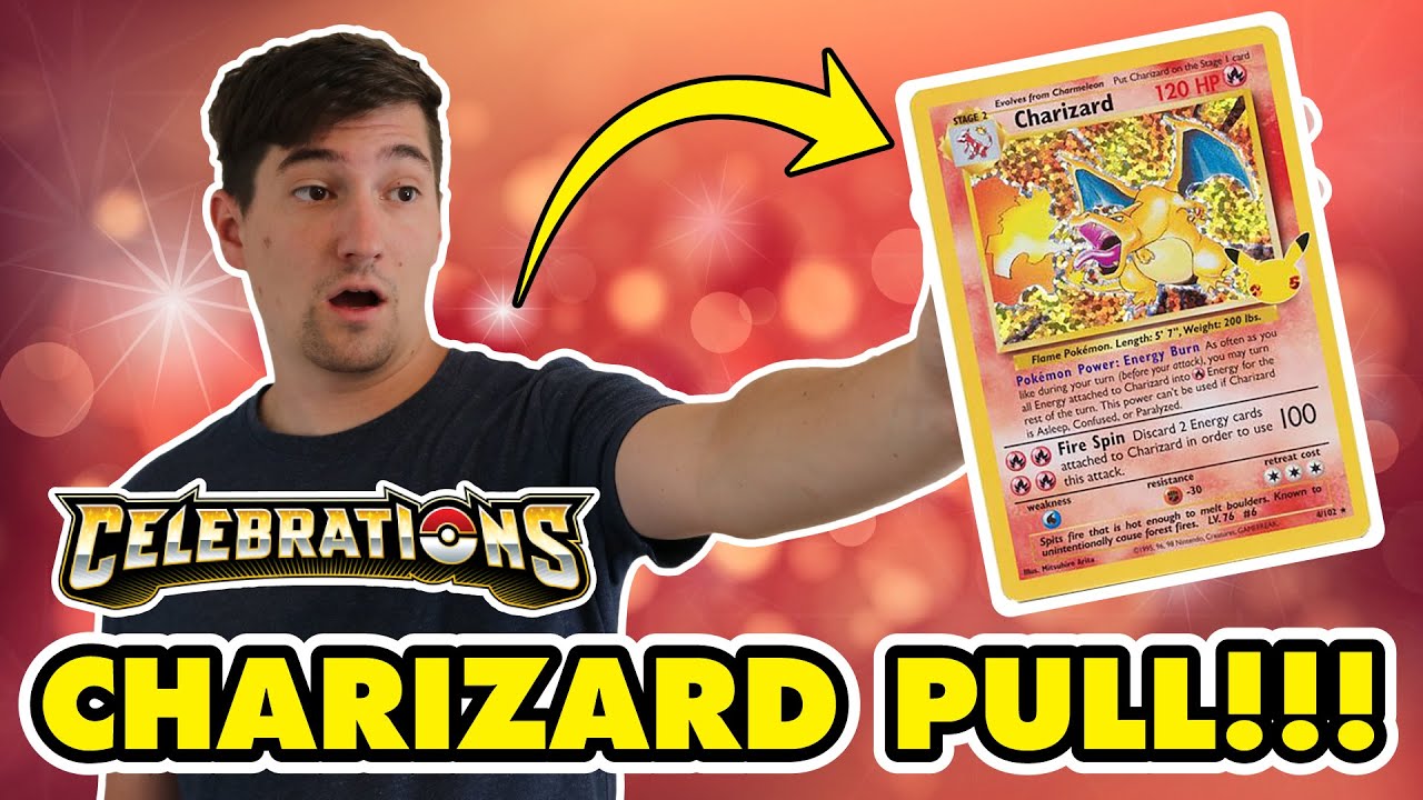 pokemon celebrations charizard card WE PULLED THE CHARIZARD!!! Celebrations Lance's V Box Opening! One Foil Promo Card THIS is why we open