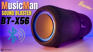 unboxing Bass 56 MusicMan LED Outdoor Speaker BT-X | Speaker. Soundblaster Bluetooth Deep Review YouTube - | &