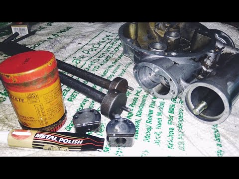 Royal Enfield Old Cast Iron Engine 350/500/535 Oil Pump Lapping Process ...