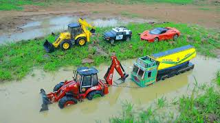 TATA Dump Bulker Sonalika Tractor BharatBenz Mahindra Thar Roxx Accident Pulling JCB Crane  ? CS Toy