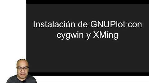 Instalación de GNUPlot con cygwin y XMing