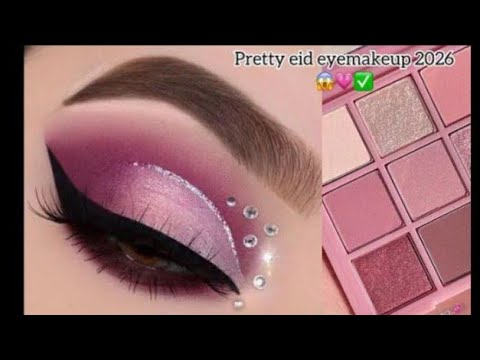 Perpal pink eye makeup tutorial step by step for beginner - YouTube