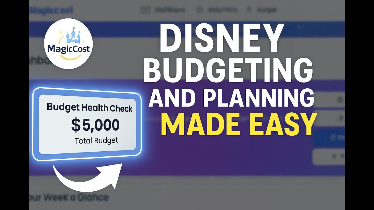 Disney Trip Budgeting & Planning Tool (MagicCost Planner Overview)