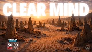 Deep Concentration Without Distractions | 3-Hour Pomodoro Timer (50/10) | Focus Music | Stone Array
