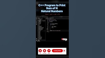 program of sum of n natural  numbers in C++ | #youtube #ytshorts #trending #youtubeshorts #shorts