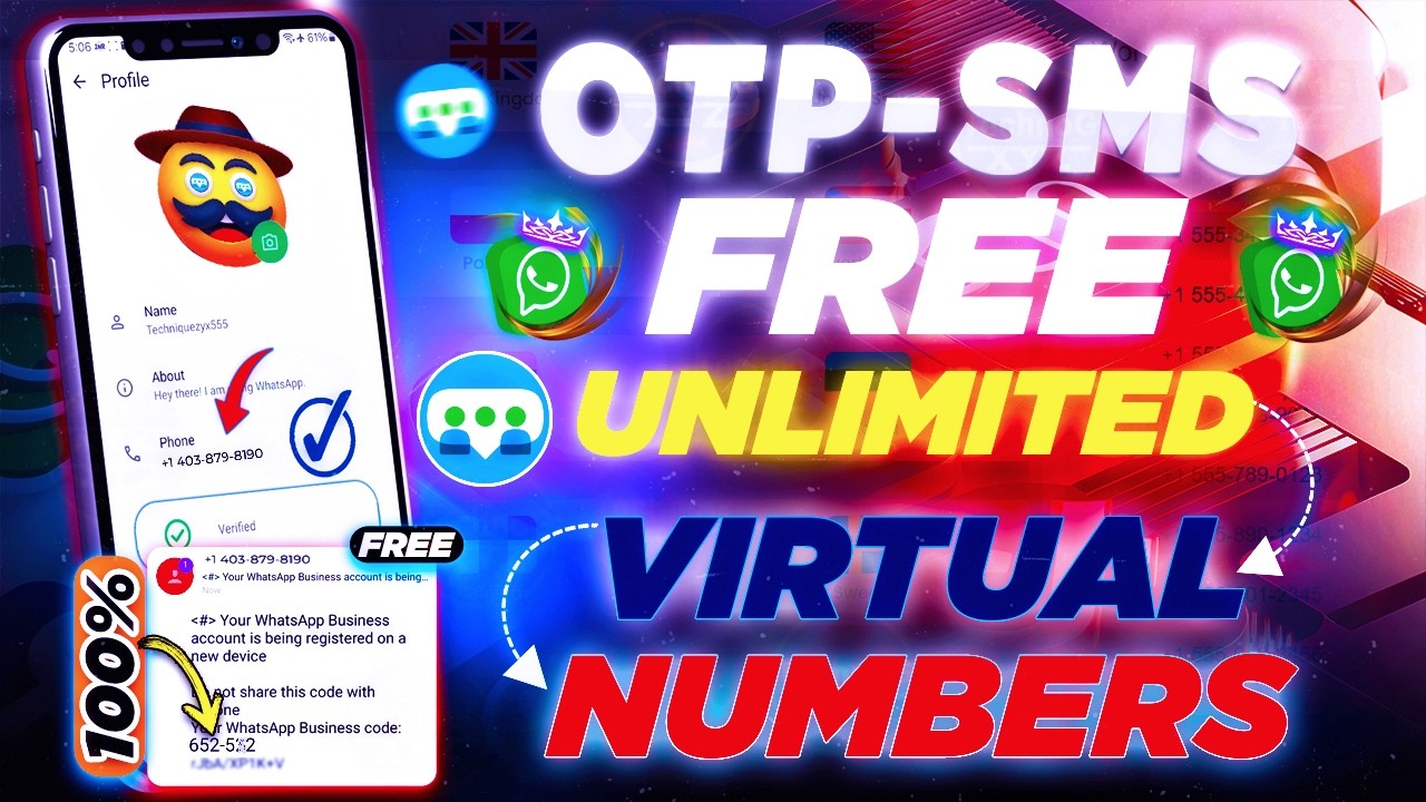 ✅ Get FREE USA Virtual Number For WhatsApp OTP Verification | OnPhone 2nd Number For Gmail, Telegram