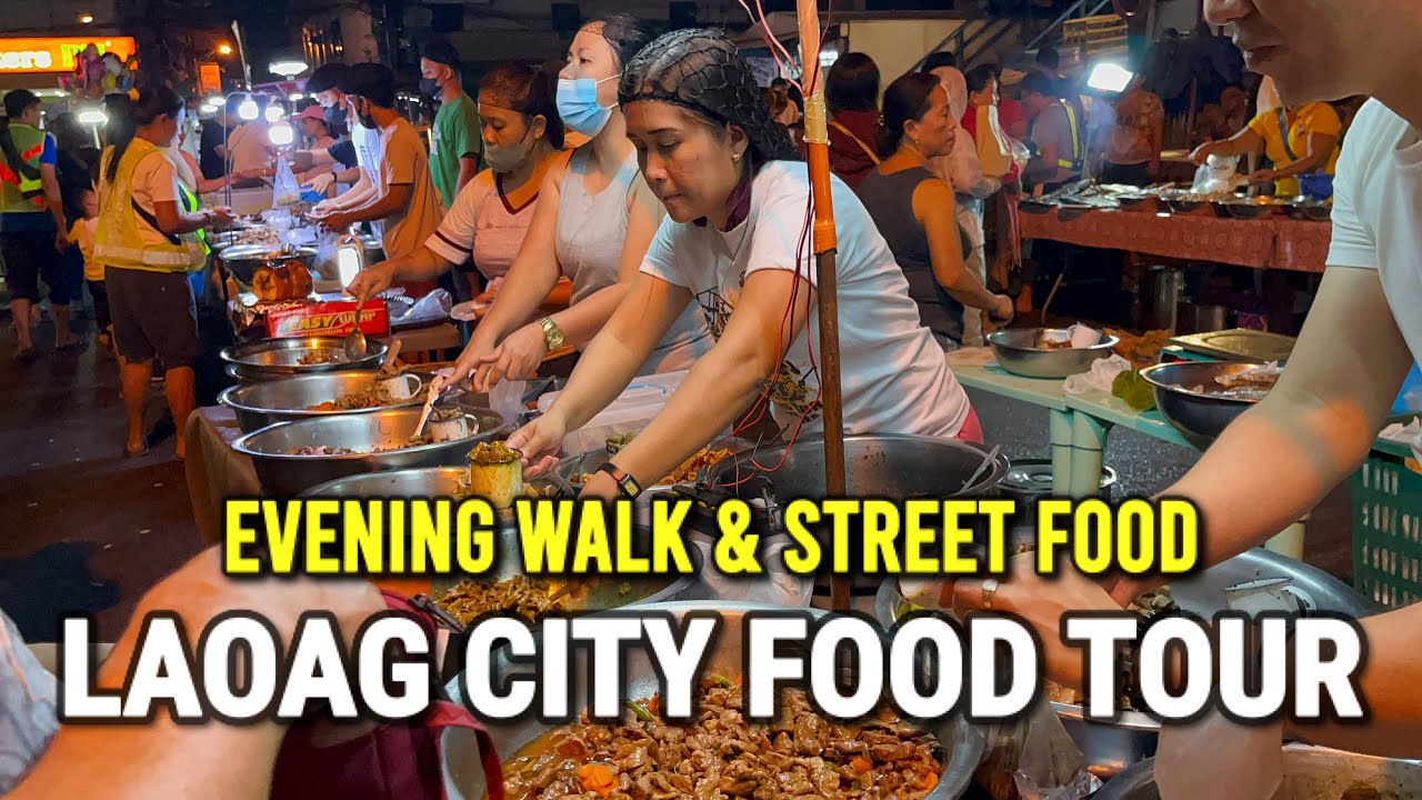 LAOAG CITY, PHILIPPINES 2024 | Street Food Tour & Evening Walk - Ilocos Norte Night Market