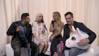 Poppy interviews the AMP Morning Show on the AMAs Red Carpet