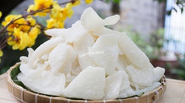 CÁCH LÀM MỨT DỪA SỮA DẺO NGON THƠM BÉO NGÀY TẾT (ĐỂ LÂU KHÔNG CHẢY NƯỚC) - CKK