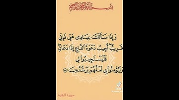 الآية 186 من سورة البقرة