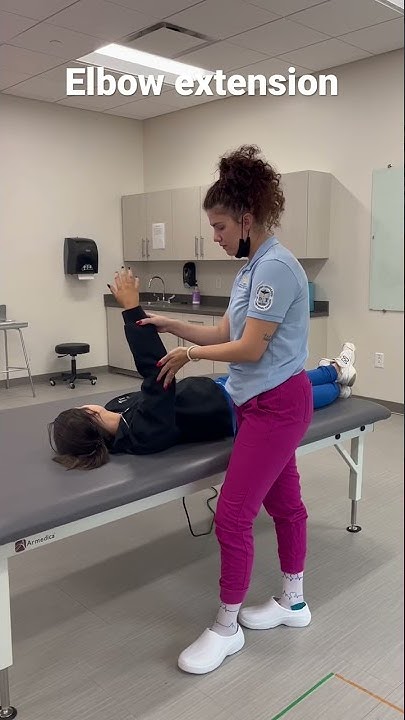 Elbow extension - manual muscle testing - YouTube