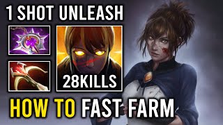 How to Fast Farm Marci 1K GPM Hyper Carry 1v5 Unleash Hit Like a Truck Dota 2