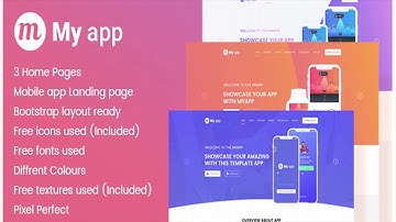Myapp - App Promotional Landing Page Template | Themeforest Website Templates and Themes