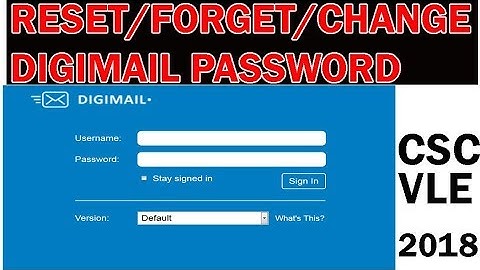 How to Reset Digimail Password With Biometric/ Change Digimail Password/ Forget Digimail Password