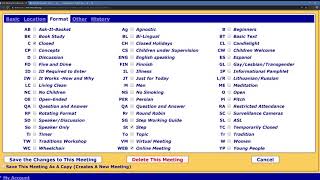 Updating meetings with virtual links on the Root Server