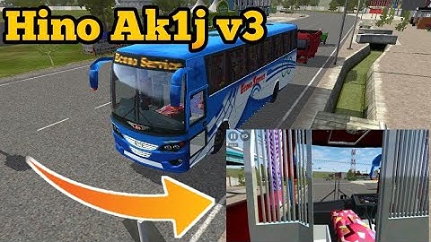 Hino Ak1j v3 Bus Mod For Bus Simulator Indonesia || Bussid V3.3.2