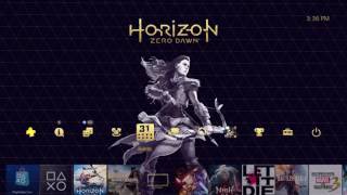 Horizon Zero Dawn Collector's Edition Dynamic Theme Preview (Playstation 4 Pro)