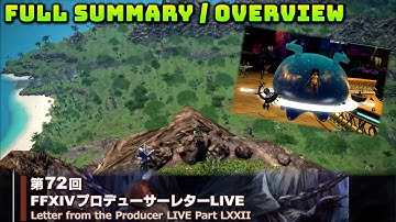 FFXIV: Letter From The Producer LIVE Part LXXII (72) Overview
