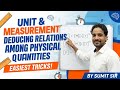 UNIT AND MEASUREMENT DEDUCING RELATION AMONG PHYSICAL QUANTITIES