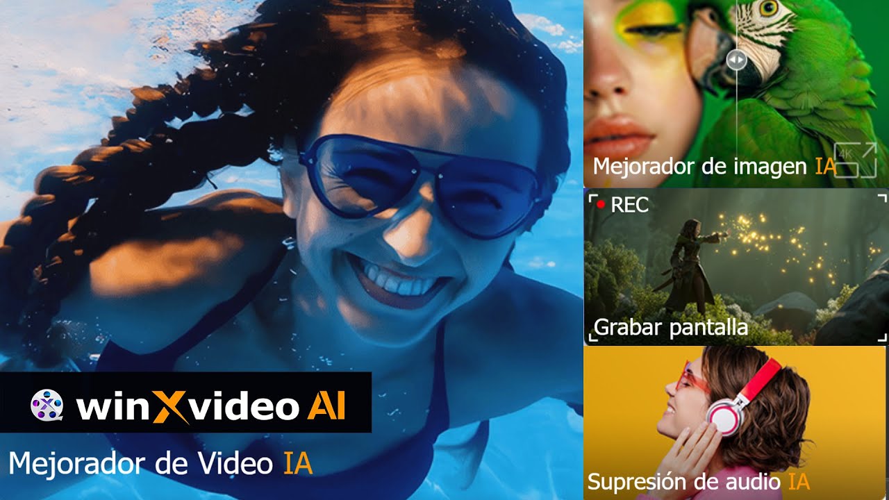 ¡Cómo mejorar tus fotos y videos con IA fácil! | winXvideo AI lo hace todo