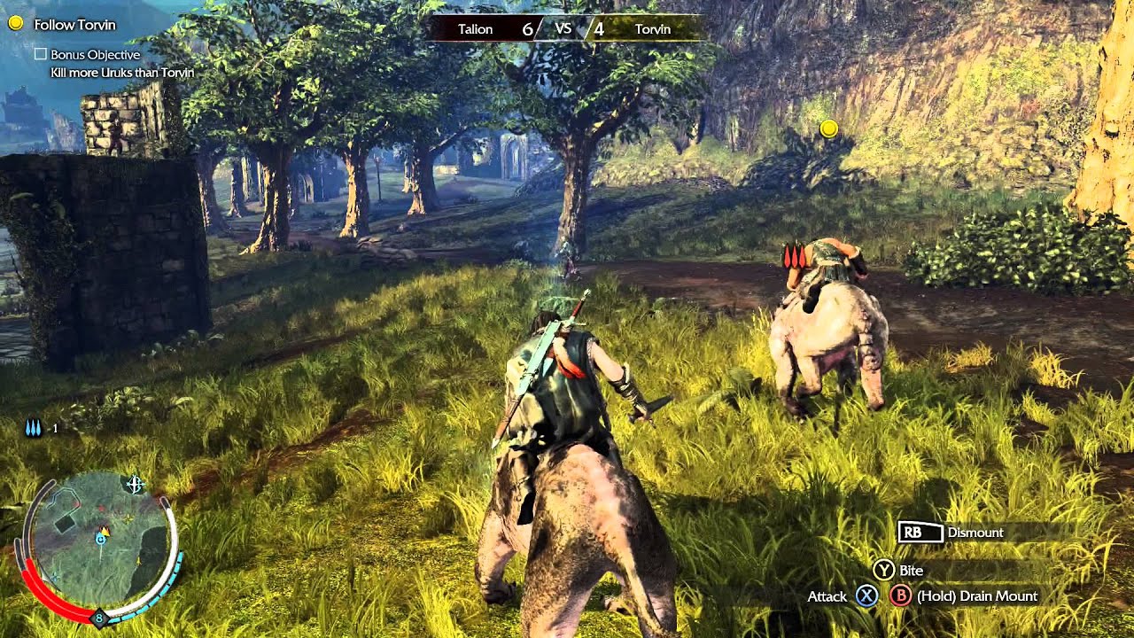 Middle Earth Shadow of Mordor Playthrough PT 25 Caragor riding with
