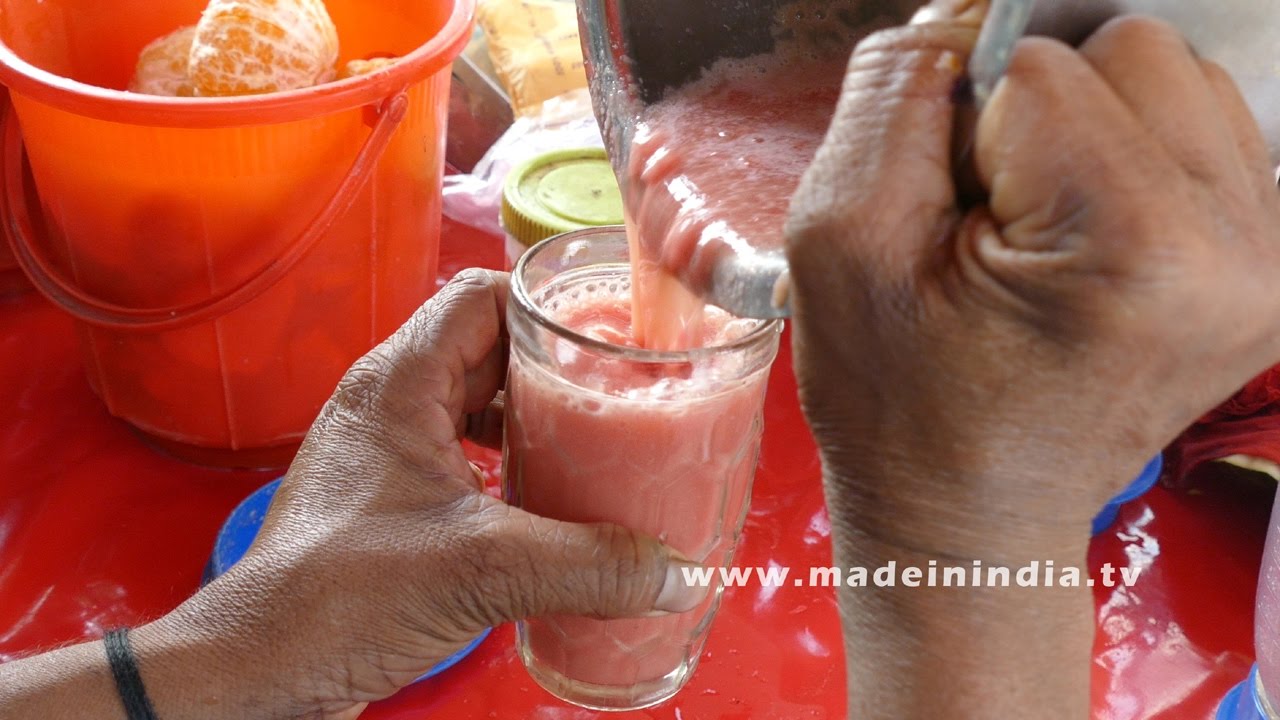 WATERMELON JUICE MAKING | HEALTHY STREET FOODS IN INDIA street food