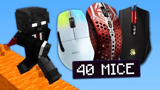 Minecraft Bedwars with a $3500 Mouse Collection