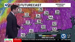 Technical Discussion: A First Alert Weather Day for heavy rain, strong wind gusts Wednesday