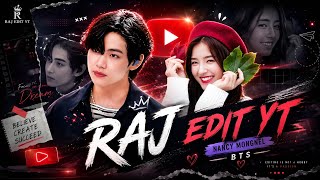 Meri Pehli Mohabbat Hai 🤩 BTS V x Nancy 💜  | Raj Edit Yt  | WhatsApp status #viralvideo #bts#video 