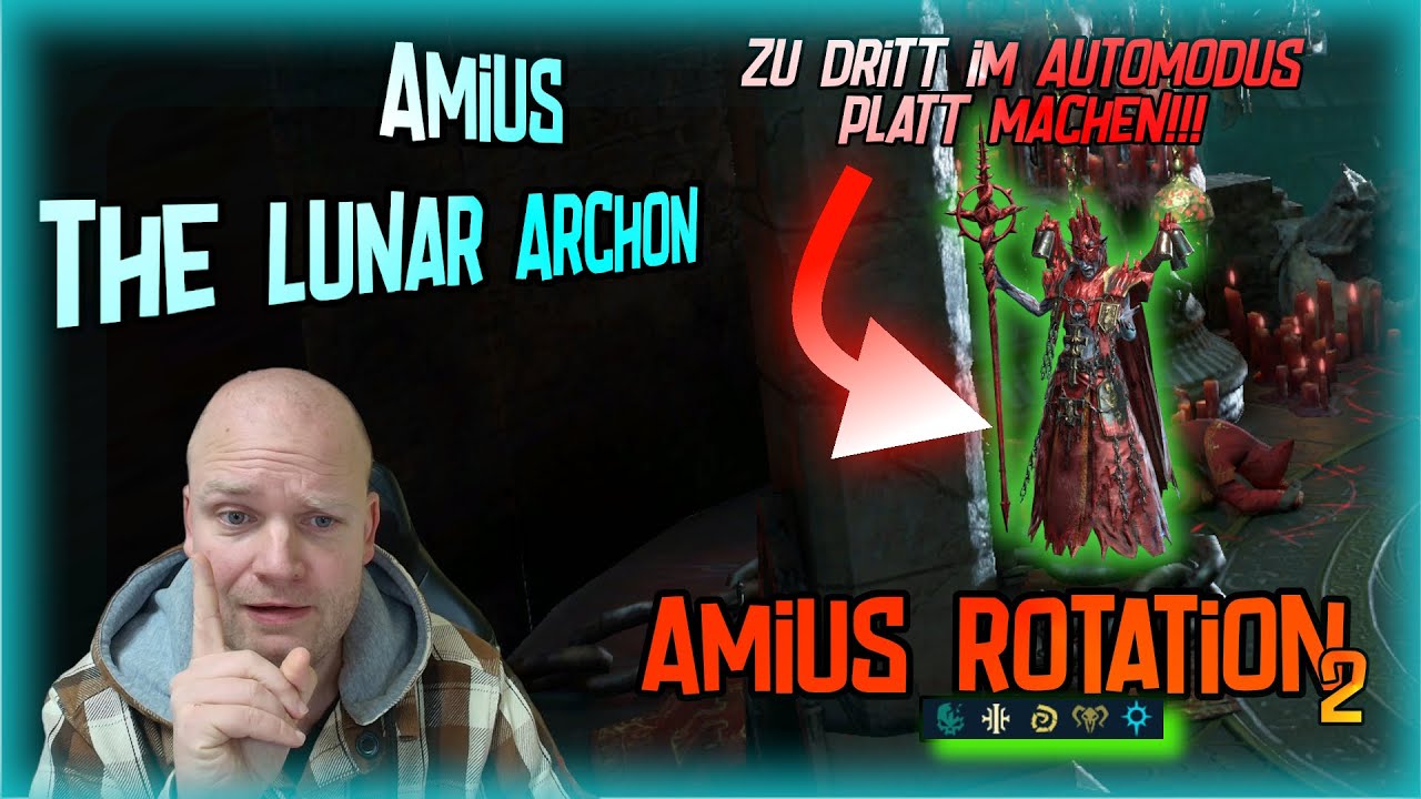 [RAID] Amius - Rotation 2 | 3x Champs only | Sacred Order, Ogryn, Skinwalkers, Undead, High Elves |