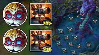 We Played One For All Heimerdinger and Placed 20 Turrets at once