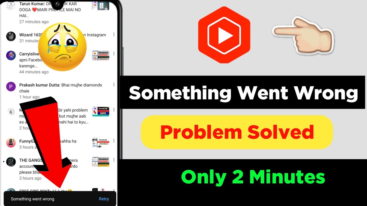 Yt Studio Something Went Wrong Problem Yt Studio Comments Not Showing 