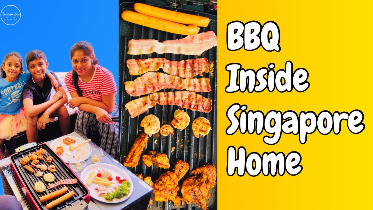 BBQ Inside Singapore Home Cornell Table Top Grill YouTube