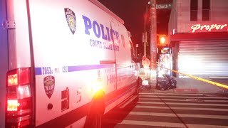 Crime Scene Unit at Fatal Flatbush Shooting - BROOKLYN